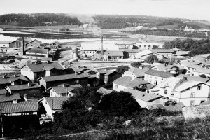 Bilde av Mot indre havn og bryggeområdet